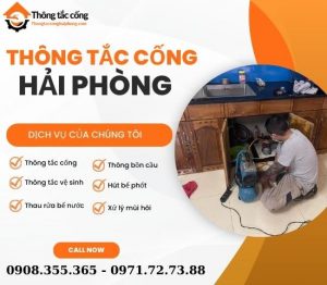 dịch vụ thông tắc cống hải phòng